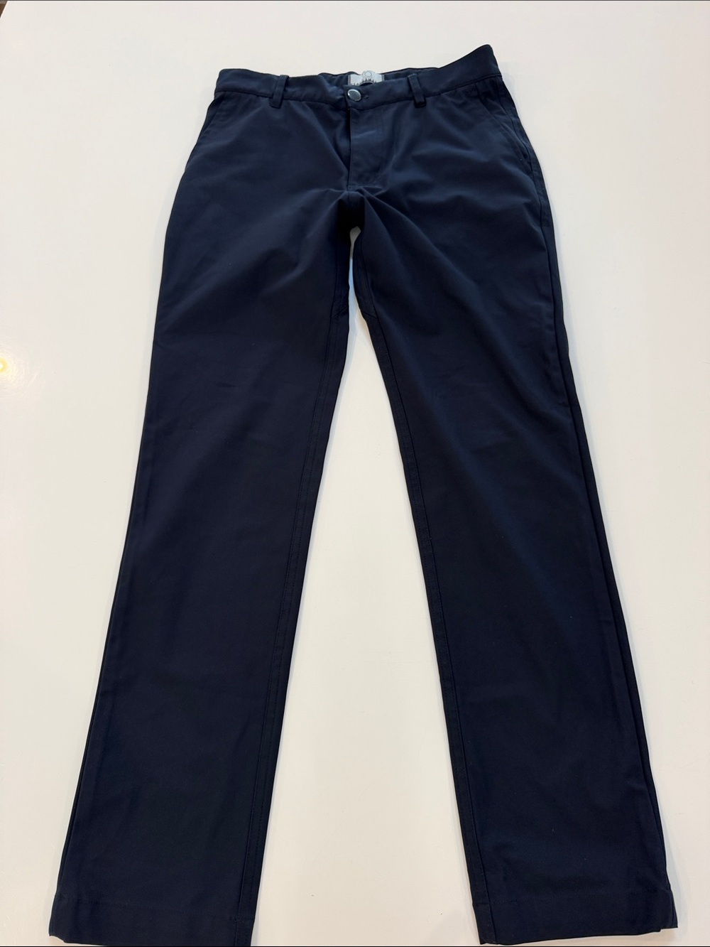 Men's Dark Navy Straight Chinos - Tailored Everyday Pants